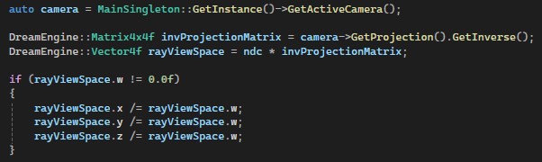 Projection Matrix Inversion