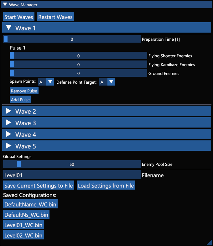 WaveManager UI
